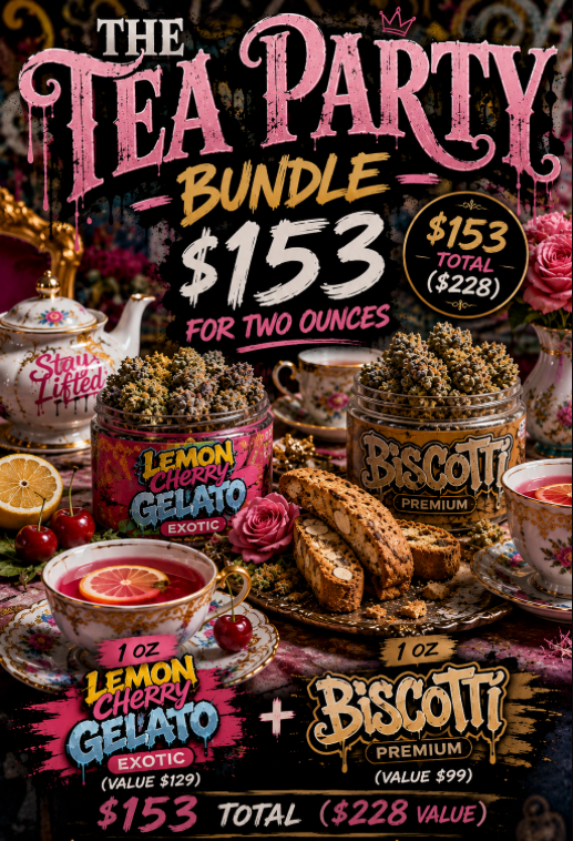 The Tea Party Bundle - 2 oz THCA (Premium & Exotic)