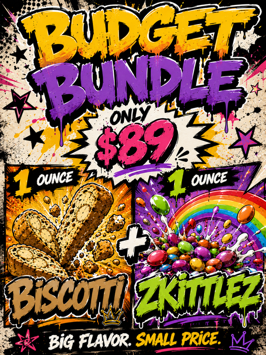 Budget Bundle 2oz - Biscotti & Zkittlez THCA Flower
