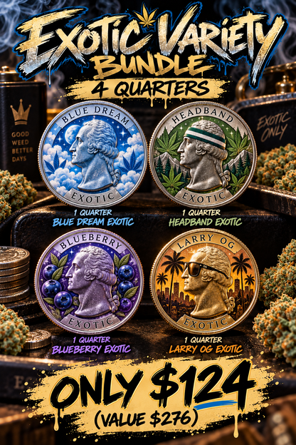 Exotic Variety Bundle 4 Quarters THCA (Exotic)